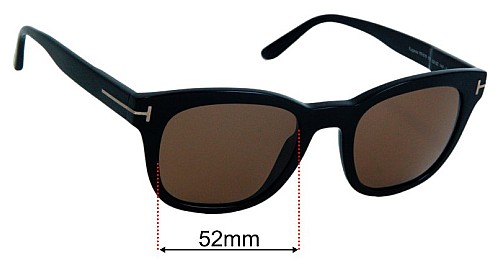Tom Ford Eugenio TF676 52mm Replacement Lenses